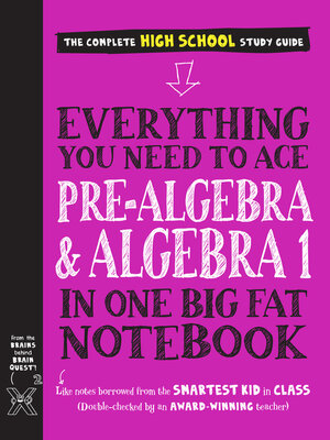 cover image of Everything You Need to Ace Pre-Algebra and Algebra I in One Big Fat Notebook